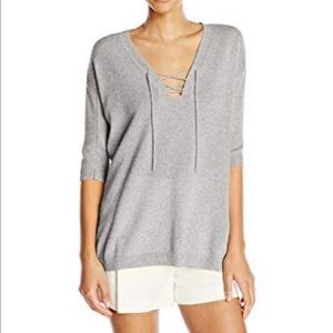 m pirate lace short sleeve Minnie Rose Cashmere Sweater